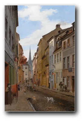 Immagine prodotto di Stampa artistica intitolata "Parochialstraße a Berlino" di Eduard Gaertner – 20 x 30 cm – non incorniciata