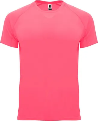 Immagine prodotto di Roly Sport CA0407 | T-shirt Bahrain con maniche raglan - Colore: Fluor Pink Lady 125 - Taglia: M