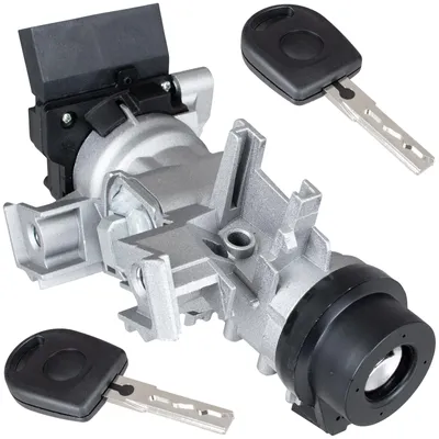 Image de Skoda Fabia III, Kodiaq, Octavia II et III, Superb II et III, Yeti : serrure de contact complète + 2 clés (KPL)