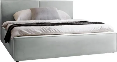 Produktbild von MIRJAN24 Polsterbett Santos, Doppelbett mit Bettkasten, Ehebett, Gasdruckfeder, Lattenrost (Farbe: Manila 14, Größe: 160x200 cm)