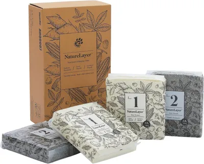 Produktbild von Purpurra Katzenstreu 8kg, 2× Maniok + 2× Bentonit-Kohle, 4-Beutel Pack