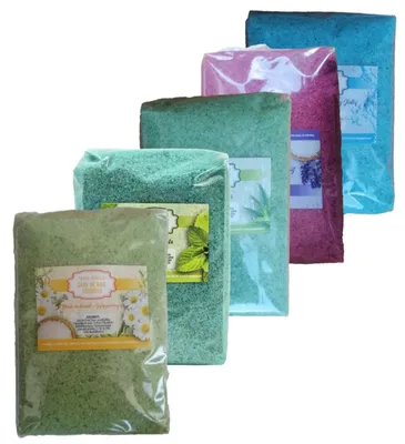 Produktbild von 5 x 1kg Parajd Praid Badesalz Ursalz Aloe Vera, Lavendel, Schwefel & Jod, Minze, Kräuter /