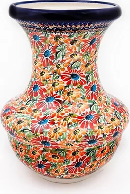 Produktbild von Original Bunzlauer Keramik 3L Vase "Venezia" Ø20xH28,5cm Blumenvase, Dekor ART-312