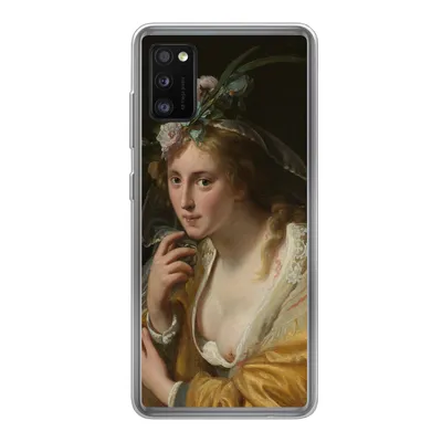 Produktbild von MuchoWow® Handyhülle Schutzhülle Hülle für Samsung Galaxy A41 Eine Hirtin - Gemälde von Paulus Moreelse Silikon Softcase Handy Hülle - Mobiltelefon