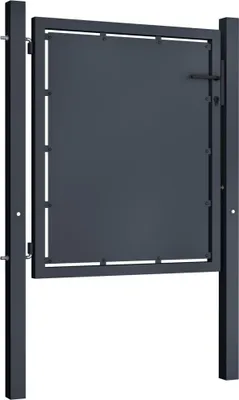Zdjęcie produktu dla vidaXL Bramka ogrodowa stalowa 100 x 75 cm antracytowa