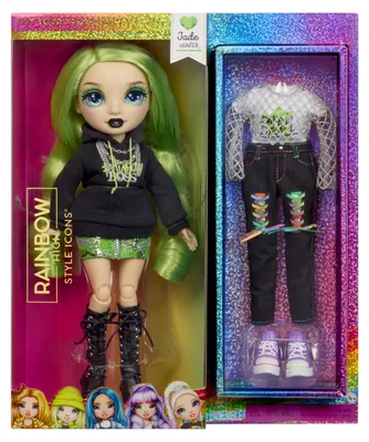 Zdjęcie produktu dla Lalka Mga Rainbow High Style Icons Jade Jade 431633