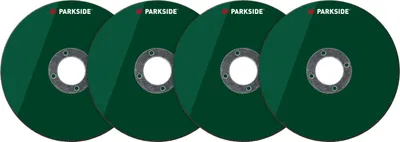 Produktbild von PARKSIDE® Winkelschleiferzubehör 115 mm Trennenscheiben (Aluminium/4tlg. Set)