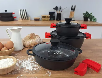 Produktbild von Schwarze Titan-Kochpfanne - Induktion - 24 cm - Antihaftbeschichtung - Titan