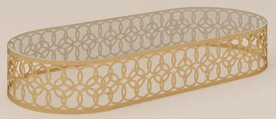 Image de Casa Padrino Luxe Table de Jardin Or 160 x 80 x H. 40 cm - Table de jardin et de terrasse en aluminium revêtu par poudre avec plateau en verre - Meubles de jardin - Meubles de terrasse - Meubles de luxe - Italy