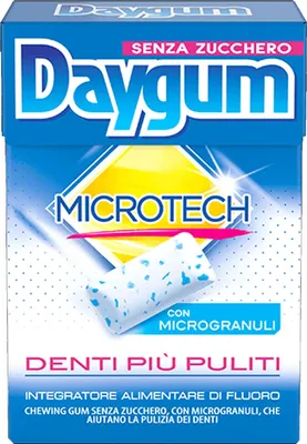 Produktbild von 20 Packungen Daygum Microtech Chewing Gum, ohne Zucker