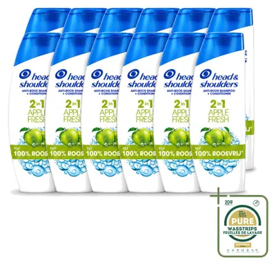 Obrázek produktu pro 12 kusů šamponu 2 v 1 Head & Shoulders Apple Fresh - 300 ml - zásobení - 12 kusů
