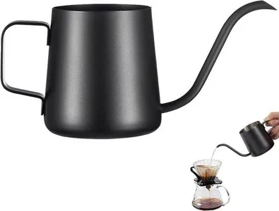 Obrázek produktu pro 350 ml mini konvička na malé pokojové rostliny – nerezová konvička s dlouhým výtokem