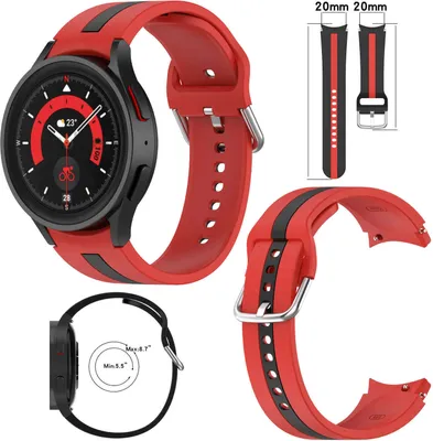 Produktbild von Für Samsung Galaxy Watch FE 6 5 4 Normal Pro Classic alle Größen Kunststoff Armband