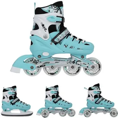 Obrázok produktu pre Nh10905 4V1 Mintgrün Grösse L (39-42) Inline Korčule Schlittschuhe Nils Extreme