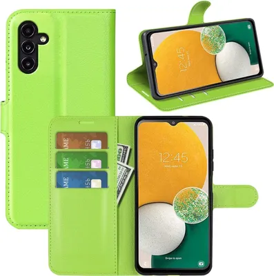 Produktbild von König Design Hülle kompatibel mit Kunstleder Handyhülle - Handy Case Grün