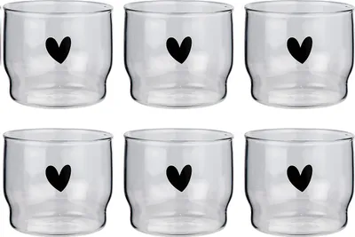 Produktbild von BUTLERS Trinkglas LOVELY Herz 6er-Set
