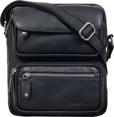Produktbild von ROYALZ "Florida" Schultertasche Herren Klein Leder Vintage Look Kleine Umhängetasche Männer mini Messenger Bag Ledertasche