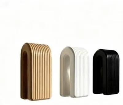 Image de Porte-serviettes mural, fixation sans vis, pour salle de bain