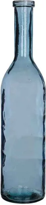 Image de Mica Decorations Vase Rioja - 18x18x75 cm - Verre - Bleu
