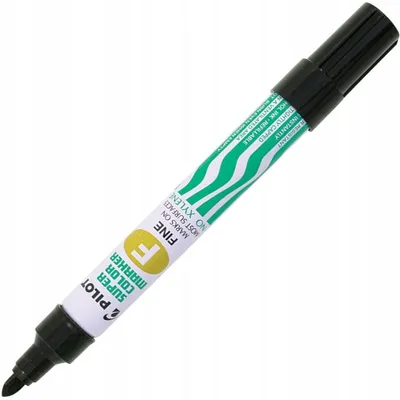Produktbild von PILOT SCA F Permanentmarker Schwarz, Feine Spitze