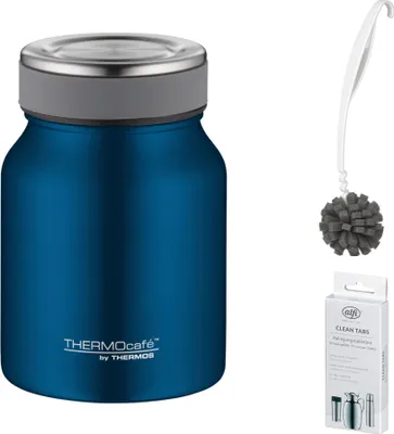 Zdjęcie produktu dla THERMOS TC FOOD JAR 0,50 l Thermobecher – Vorteilsset mit Reinigungsbürste CLEAN FIX 30 cm + CLEAN TABS (20 Stück)