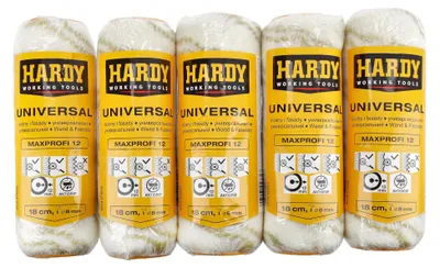 Produktbild von Hardy 5 Stk Farbwalze-Set 18 cm Maxprofi Malerwalze Polyamid 12 mm Flor
