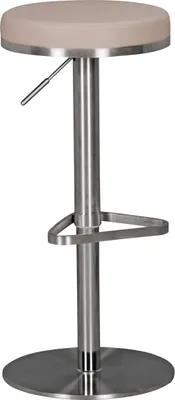 Image de Durable M7 Tabouret de bar en acier inoxydable taupe Tabouret de bar moderne