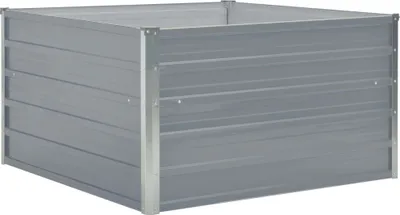 Immagine prodotto di vidaXL Letto rialzato 100 x 100 x 45 cm Acciaio zincato Grigio
