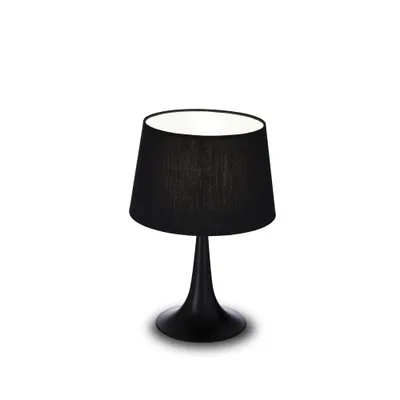 Obrázok produktu pre Stolná moderná kancelárska lampa London Metal Black 1 Light E27 Small
