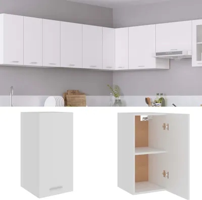 Produktbild von vidaXL Küchenhängeschrank, Holzwerkstoff, Weiß, 29,5x60x31 cm, Lyon Serie, max. 60 kg Belastbarkeit, Selbstmontage, schlicht