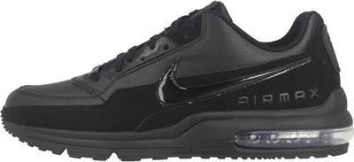 A black Nike Air Max LTD 3 men's sneaker shown from the side.