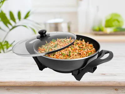 Produktbild von Tristar Elektro-Wok PZ-9130 1500 W 4,5 L Schwarz