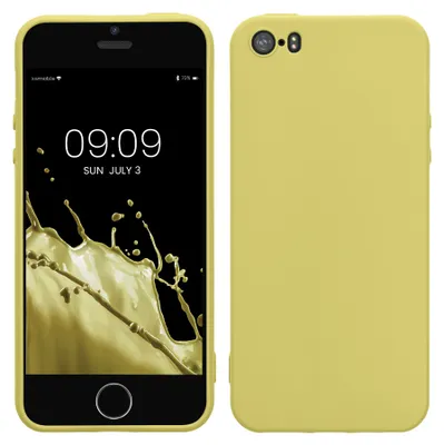 Produktbild von kwmobile 33098.119, Cover, Apple, iPhone SE / 5 / 5S, 10,2 cm (4"), Gelb