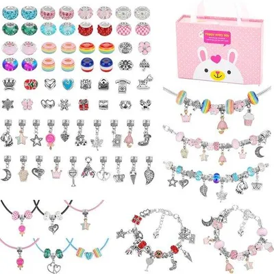 Image de Kit de bricolage pour bijoux - Accessoires DIY - Coloré - Femmes et filles