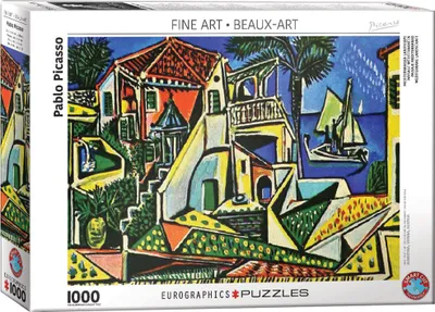 Image de Picasso - Paysage méditerranéen - 1000 pièces de puzzle - Format 68x48 cm