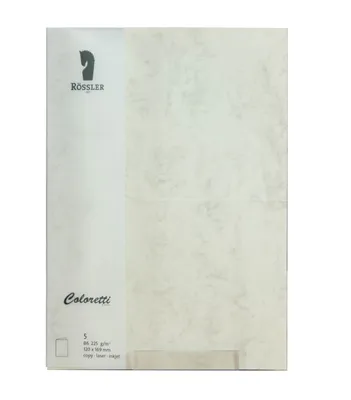 Produktbild von Coloretti Karten 5 Stück B6 Hd-Pl 225g Cham. Marm.