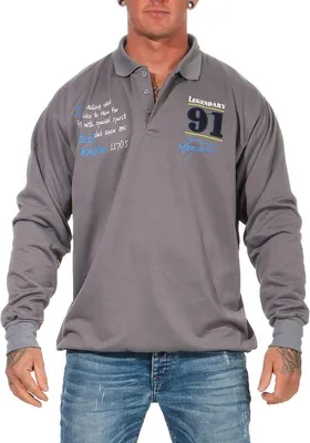 Immagine prodotto di Polo Herren Longsleeve; Grau M