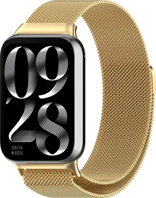 Produktbild von BStrap Milanese Armband für Xiaomi Mi Band 8 Pro, gold