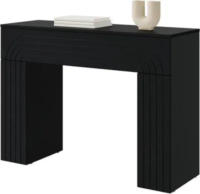 Productafbeelding van Salontafel - Moderne tafel - Woonkamer inrichten - Stevig hout design - 102 x 35 x 75 cm - Zwart