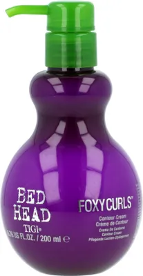 Obrázok produktu pre Tigi Foxy Curls Contour Creme, Krém na vlasy, 200 ml, Kučeravé vlasy, Curling, Flakón s pumpičkou, Water (Aqua/Eau), VP/Dimethylaminoethylmethacrylate Copolymer, Cyclopentasiloxane, Fragrance...