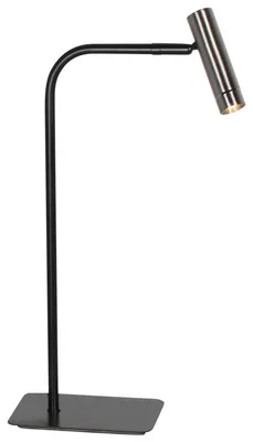 Produktbild von Tischlampe - stahl schwarz - Lumo - metall - schreibtischlampe - LED - 4606ST - Mexlite