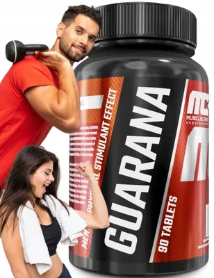 Produktbild von GUARANA Pre-Workout-Supplement von Muscle Care, Guarana, 90 Tabletten