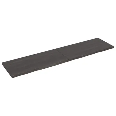 Zdjęcie produktu dla vidaXL Blat podumywalkowy ciemnobrązowy 200x50x(2-4)cm lite drewno