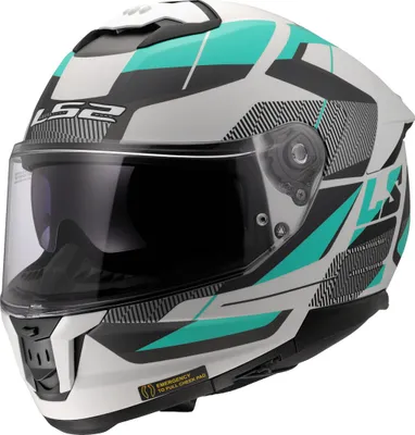 Produktbild von LS2 FF808 Stream II Road Helm, türkis matt/weiß/grau, 2XL (63/64)