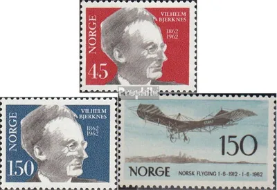 Produktbild von Briefmarken Norwegen 1962 Mi 466-467,468 (kompl.Ausg.) gestempelt Vilhelm Bjerknes