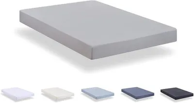Obrázek produktu pro Unyqoos® Extra měkké prostěradlo na napínadlo z mikrovlákna, barva světle šedá, rozměry 160 x 190/200 cm, vhodné pro matrace o výšce 20–30 cm, elastické, hypoalergenní