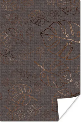 Produktbild von MuchoWow® Poster Muster - Grau - Bronze - Luxus 80x120 cm - Papierdruck