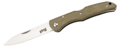 Immagine prodotto di Coltello Herbertz selection Acciaio inox AISI 440 Back Lock Manico in micarta Squame Foro per cordino Clip da tasca