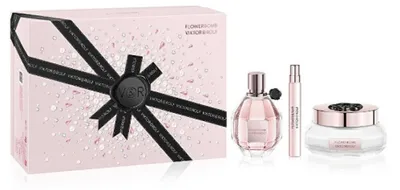 Image de Viktor & Rolf Flowerbomb Gift Set, Eau de Parfum 100ml, Crème pour le corps 200ml, Eau de Parfum Vaporisateur 10ml