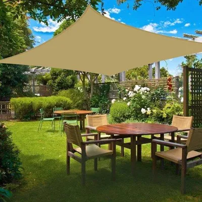 Produktbild von 2x3m Rechteck-Sonnensegel für Garten, Balkon, Terrasse, Camping, wasserdicht